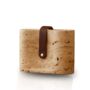 Travertine Decorative Object With Leather Strap, thumbnail 2 of 2