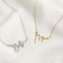 Personalised Name And Gemstone Necklace, thumbnail 1 of 6