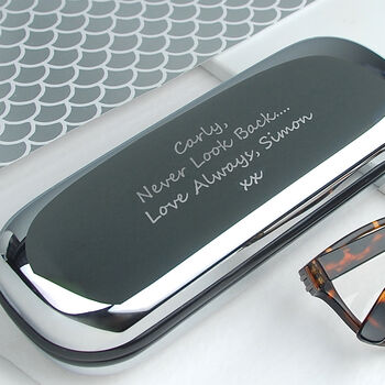 Personalised Chrome Glasses Case, 5 of 7