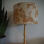 Oriental Crane Mustard Lampshade, thumbnail 2 of 9