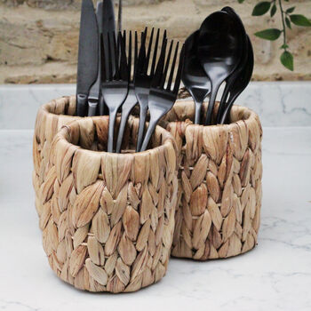 Natural Hyacinth Cutlery Storage, 3 of 3