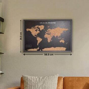 World Cork Board Map Travel Gifts, 9 of 10