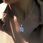 Handmade Silver Fused Glass Pendant Necklace, thumbnail 6 of 12