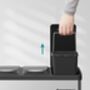 Triple Kitchen Waste Sorting Bin With Pedals, thumbnail 6 of 8