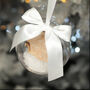 Personalised Festive House 1st Christmas At A New Home Bauble, thumbnail 5 of 7