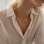 18k Gold Plated Link Chain Necklace, thumbnail 3 of 4