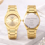 Cesca Doré Ladies Personalised Architect London Gold Watch, thumbnail 1 of 4