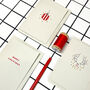 Pack Of Three 'Christmas' Hand Embroidered Cards, thumbnail 1 of 9