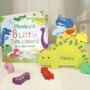 Personalised Dinosaur Book And Stacking Toy Gift, thumbnail 2 of 9