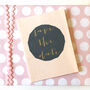 Mini Gold Foiled Save The Date Card, thumbnail 1 of 5