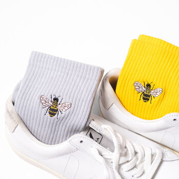 Embroidered Bee Socks, 4 of 5