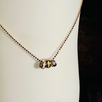 Personalised ‘Good Luck’ Sterling Silver Word Charm Necklace, 3 of 6