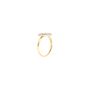 Small Disc Adjustable Ring In Blue And Gold Plated, thumbnail 2 of 3