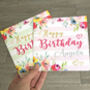 Superstar Pink Floral Birthday Card, thumbnail 3 of 5