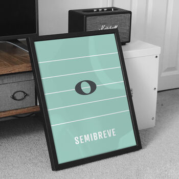 Semibreve Note Print | Music Theory Poster, 7 of 10