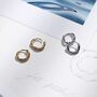 Ripple Hoop Earrings Silver Or 18ct Gold Plate, thumbnail 1 of 6