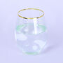 G Decor Set Of Four Lazaro Green Ombre Tumbler Glasses, thumbnail 5 of 7