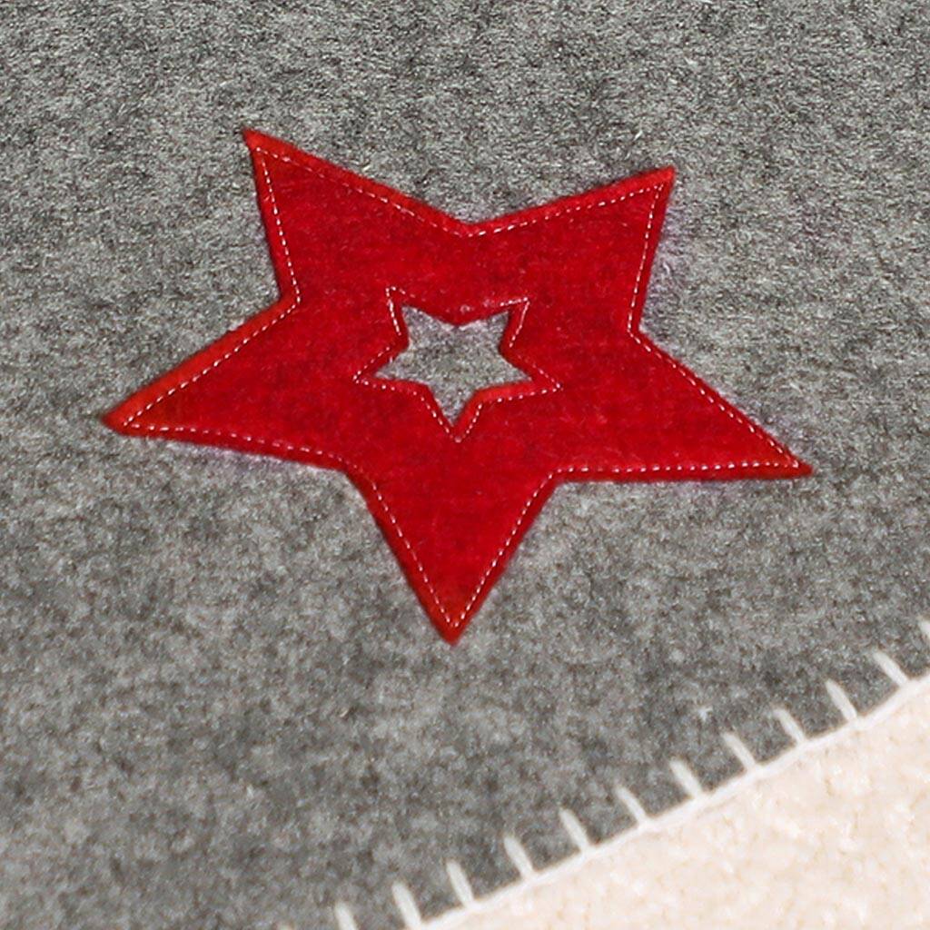 Nordic Grey Christmas Tree Skirt By Dibor