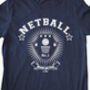Netball Collegiate Organic T Shirt, thumbnail 1 of 11