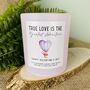 Personalised Love Is An Adventure Valentines Candle, thumbnail 4 of 11