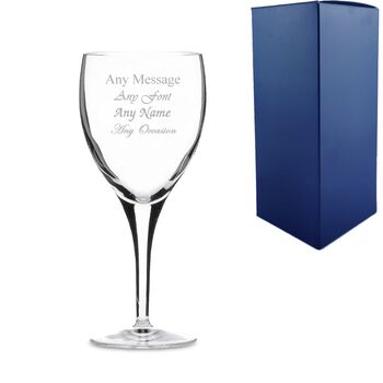 Personalised Michelangelo White Wine Glass Box, 2 of 5