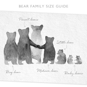 Personalised Bear Family Bauble Christmas Decoration, 2 of 4