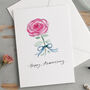 'Happy Anniversary' Rose Card, thumbnail 3 of 3