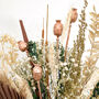 Protea Ruscus Flower Bouquet With Poppy Seedheads, thumbnail 2 of 4