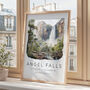 Venezuela Travel Poster Of Angel Falls, thumbnail 3 of 7