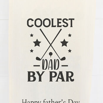 Personalised Golf Father's Day Bottle Gift Bag, 3 of 3