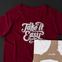 'Take It Easy' Slogan Cotton T Shirt, thumbnail 1 of 7