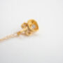 Moonstone Gold Vermeil Plated Necklace June Birthday, thumbnail 4 of 8