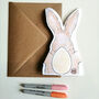 Cute Easter Bunny Card, thumbnail 4 of 4