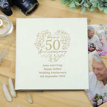 Personalised 50th Golden Wedding Anniversary Album, 6 of 6