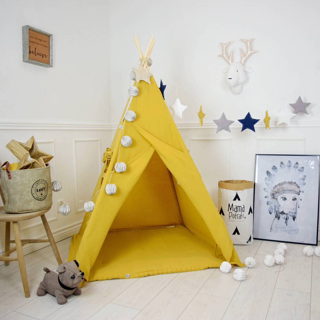 Image of Mustard Muslin Teepee