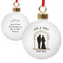 Mr And Mrs Christmas Bauble, thumbnail 5 of 5