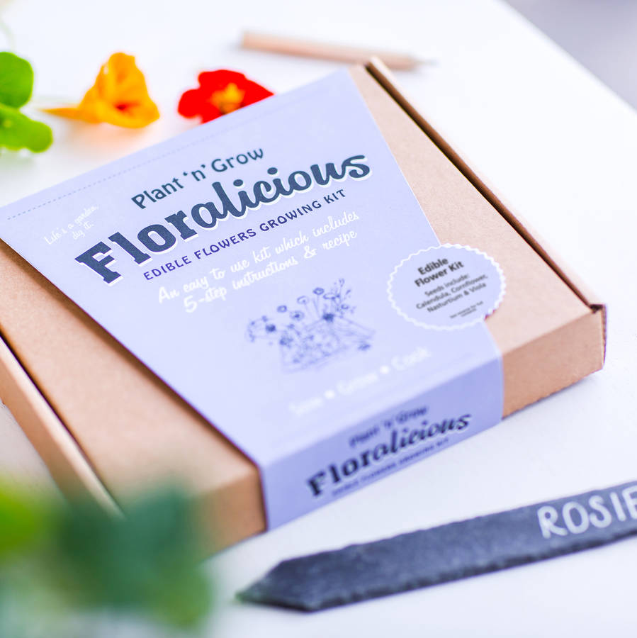 Edible Flower Gift Box By Plant and Grow