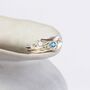 Sterling Silver Pearl And Blue Topaz Ring, thumbnail 4 of 8