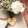 Pack Of 20 Thank You Wooden Heart Tags, thumbnail 1 of 4