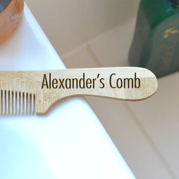 Personalised Bamboo Comb, 3 of 3