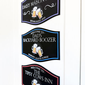 Personalised Acrylic 'Pub' Sign, 6 of 6