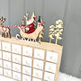 Personalised Santa Sleigh Wooden Advent, thumbnail 2 of 4