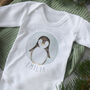 Personalised My First Christmas Penguin Baby Gift Set, thumbnail 2 of 6