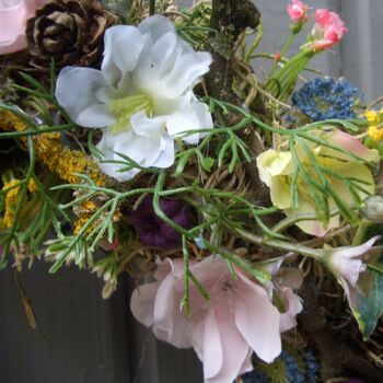 Spring Summer Hedgerow Wreath Door Wedding Home Decoration, 6 of 6