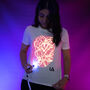 Childrens Interactive Peach Glow T Shirt In White, thumbnail 2 of 7