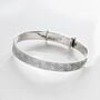 Sterling Silver Baby Christening Bangle, thumbnail 1 of 9