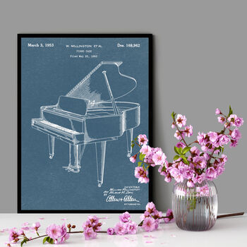 Anatomy Of A Piano Patent Print, 5 of 6