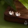 Sterling Silver Axolotl Stud Earrings, thumbnail 1 of 11
