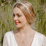 Personalised Ivory Headband Birdcage Wedding Veil, thumbnail 2 of 5