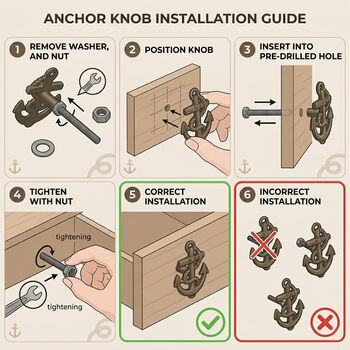 Antique Brass Anchor Drawer Pull, 2 of 9